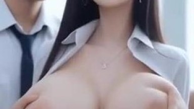 Beauty Korean Girl Threesome AI